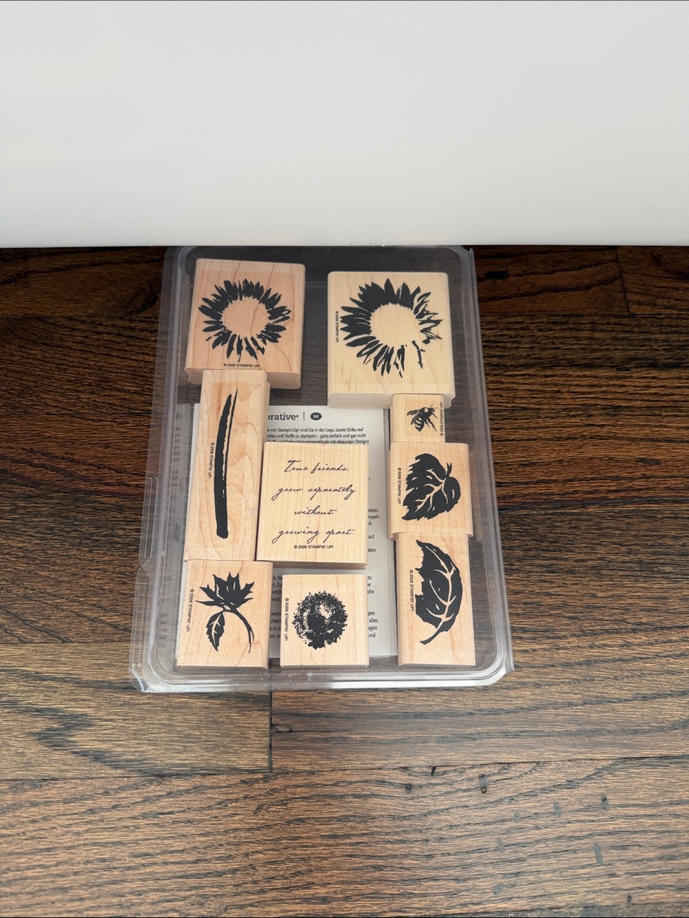 Stampin up! Definitely decorative serene, sunflower- Stamp Set